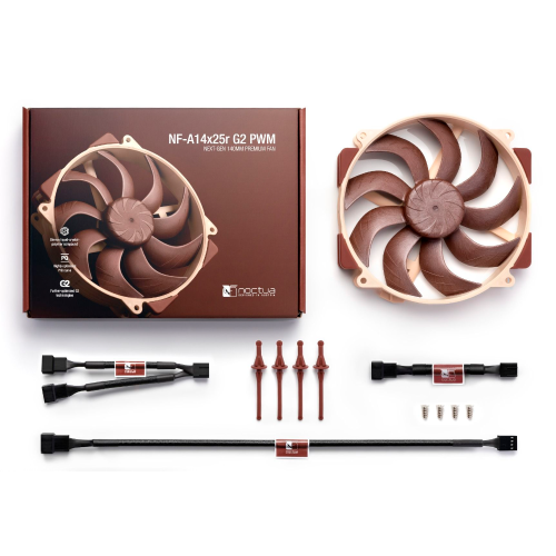 Ventilador Noctua NF-A14X25R G2 PWN, 140mm, 500-1500 RPM, NF-A14X25R G2 PWN