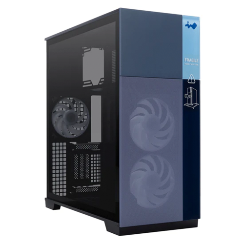 Gabinete InWin F5, Torre Completa E-ATX, Con Biseles Modulares Frontales de Madera Personalizables, Paneles de Cristal Templado, Paneles de Malla ventilada, F5 BLACK