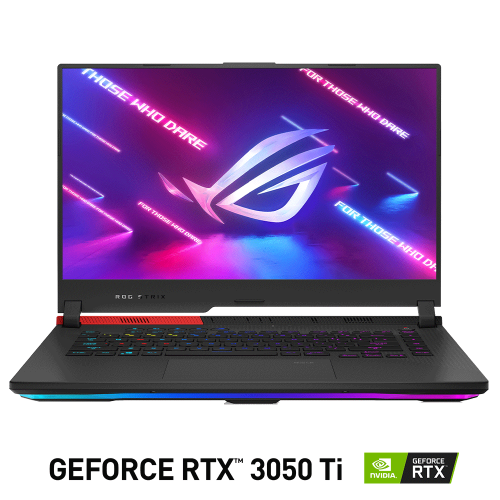 Laptop Gamer Asus ROG STRIX 15.6" NVIDIA GeForce RTX 3050 TI, FHD, AMD Ryzen 5 5600H, 16GB, 512GB SSD, Windows 10 Home, Ingles, R-G513QE-HN030T, Producto Recertificado - 90 Días de Garantía