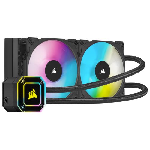 Sistema de Enfriamiento Liquido AIO Corsair H100I Elite Capellix RGB- 120mmX2 (240mm) Intel y Amd, CW-9060046-WW