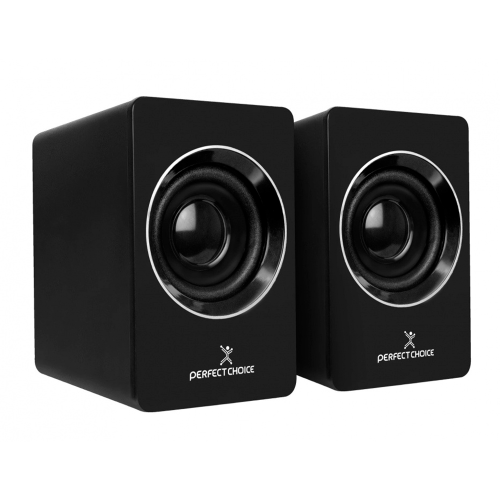 Bocinas Perfect Choice Mosso, Alámbrico, 2.0, USB, Negro, PC-112914