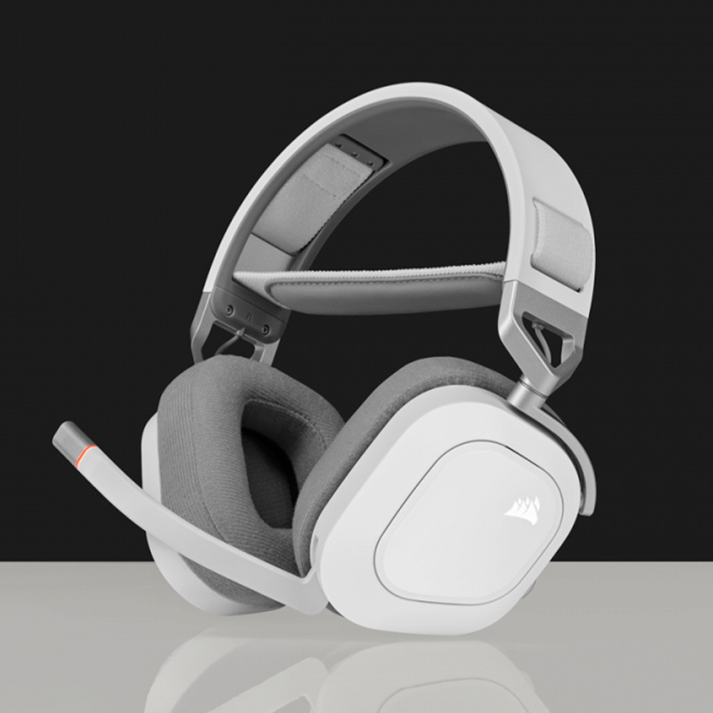 Diadema Gamer Corsair HS80 RGB, Wireless, USB, Blanco, 9011236-NA - Image 4