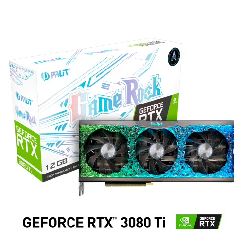 Tarjeta de Video Nvidia GeForce RTX 3080 TI, PALIT GAMEROCK LHR, NED308T019KB-1020G, 1 AÑO DE GARANTIA NACIONAL