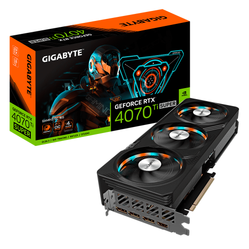 Tarjeta de Video GIGABYTE NVIDIA RTX 4070 TI Super OC, 16GB 256-bit GDDR6X, PCI Express 4.0, GV-N407TSGAMIN-OC-16GD