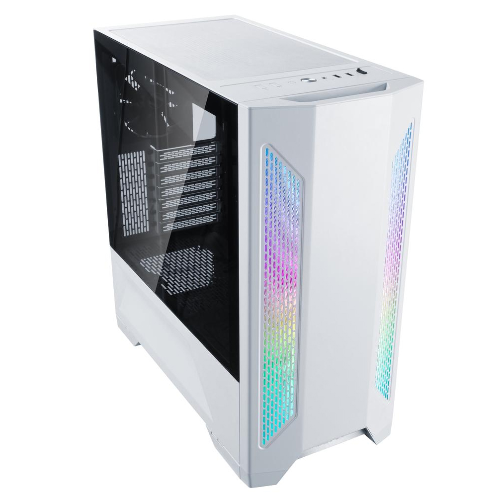 Gabinete Lian Li LANCOOL II White, LED RGB 8 Modos de iluminación, ATX, Cristal Templado, LANCOOL2-W - Image 2