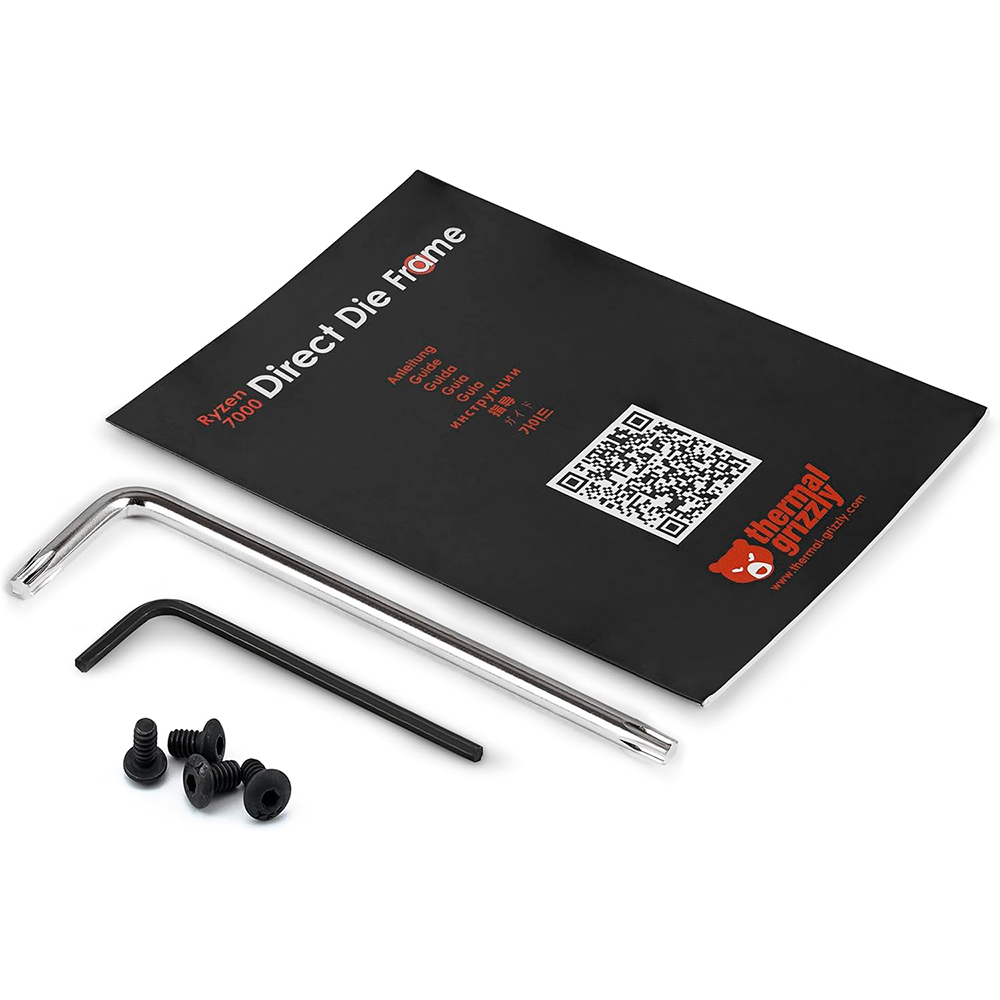 Marco de Contacto de CPU Thermal Grizzly Ryzen 7000, Para montar CPU Ryzen 7000, Reduce significativamente las temperaturas de funcionamiento, TG-DDF-R7000 - Image 4