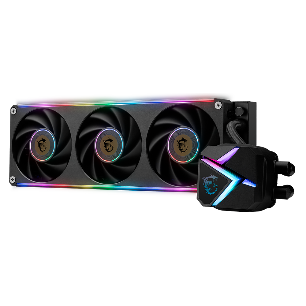 Enfriamiento Líquido MSI MAG CORELIQUID C360 V2 ARGB, 3x120mm, 500-1900RPM, Negro, MAG CORELIQUID C360 V2 - Image 3