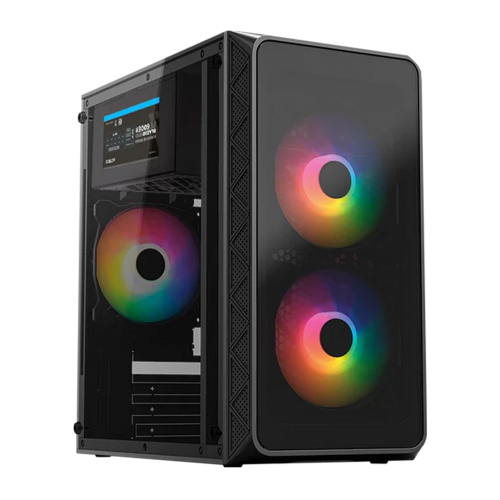 Gabinete Acteck Doom Pro Crystal GI730, Mini-Tower, Fuente de Poder 600W, 3x120mm, Negro, AC-939225