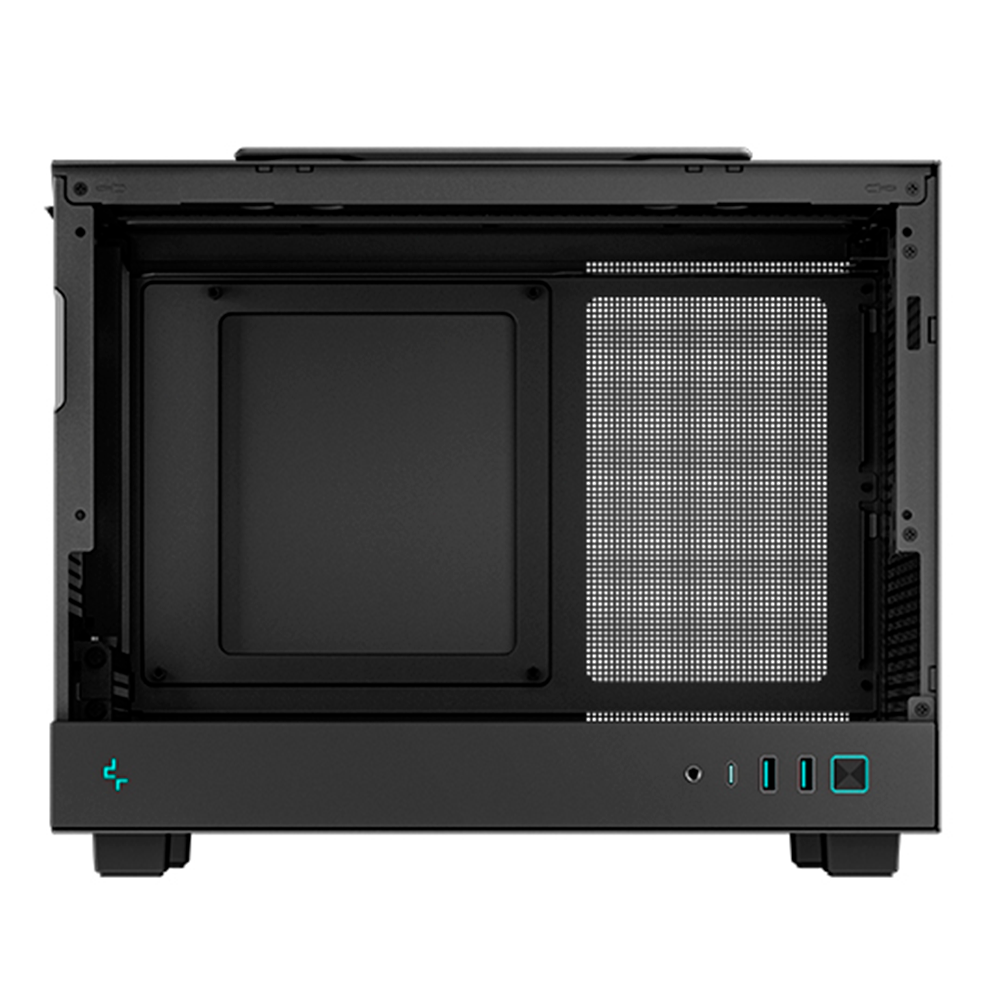 Gabinete DEEPCOOL CH160 Black, Mini-ITX, Cristal Templado, Paneles de Flujo de Aire Alto, Refrigeraciones Hasta 172mm de Altura, R-CH160-BKNGI0-G-1 - Image 5