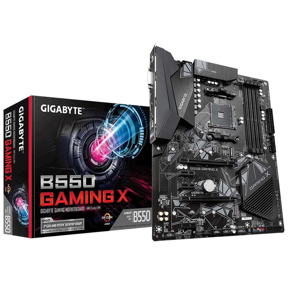Tarjeta Madre Gigabyte B550 GAMING X, AM4, AMD RYZEN 3000 SERIES, ATX