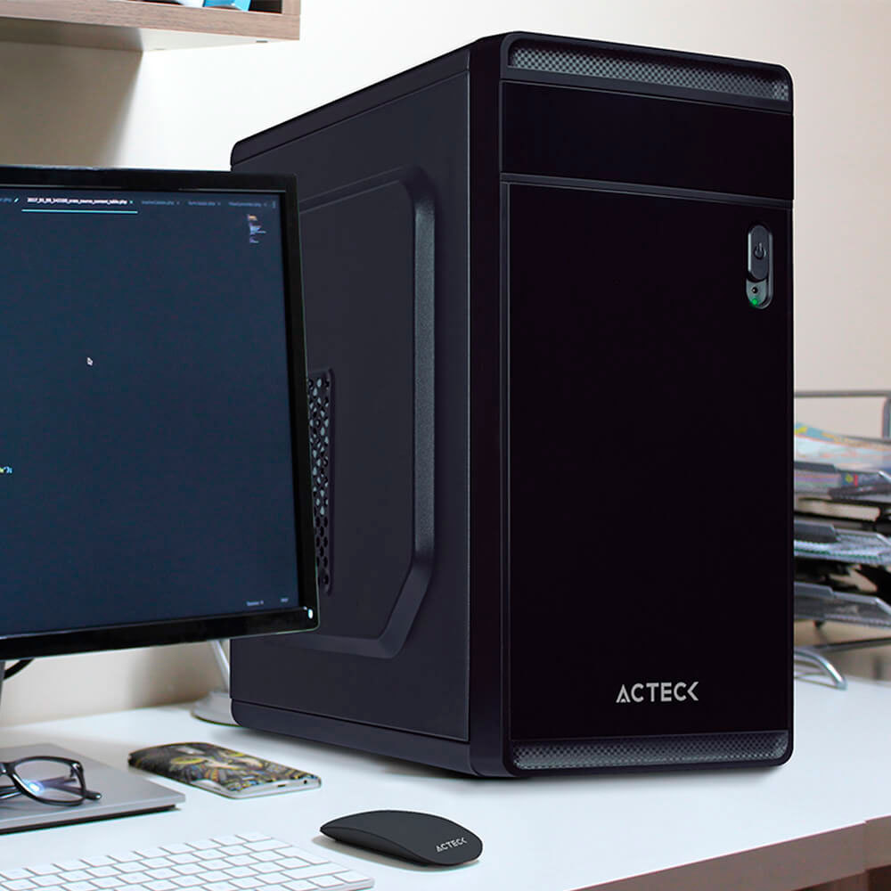 Gabinete Acteck DELTA AC-929028 Black Micro ATX Fuente 500W // YYGH3 - Image 4