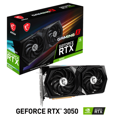 Tarjeta de Video Nvidia GeForce RTX 3050, MSI Gaming X LHR, 912-V397-423, 3 AÑOS DE GARANTIA NACIONAL