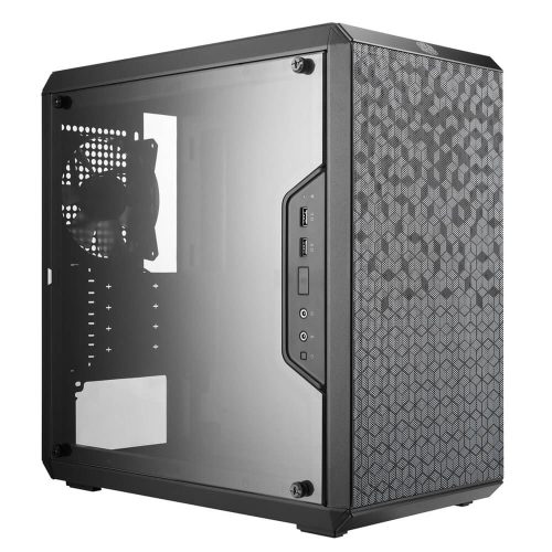 Gabinete Cooler Master Q300L, Cristal Templado, Midi-Tower, Micro-ATX/Mini-ITX, USB 3.0, Sin Fuente, Negro, MCB-Q300L-KANN-S00