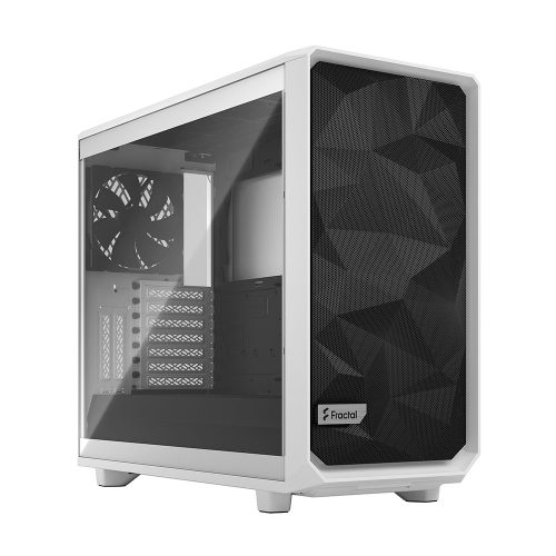 Gabinete Fractal Design Meshify 2 Clear White/ Ventana de cristal templado, mITX mATX ATX, FD-C-MES2A-05