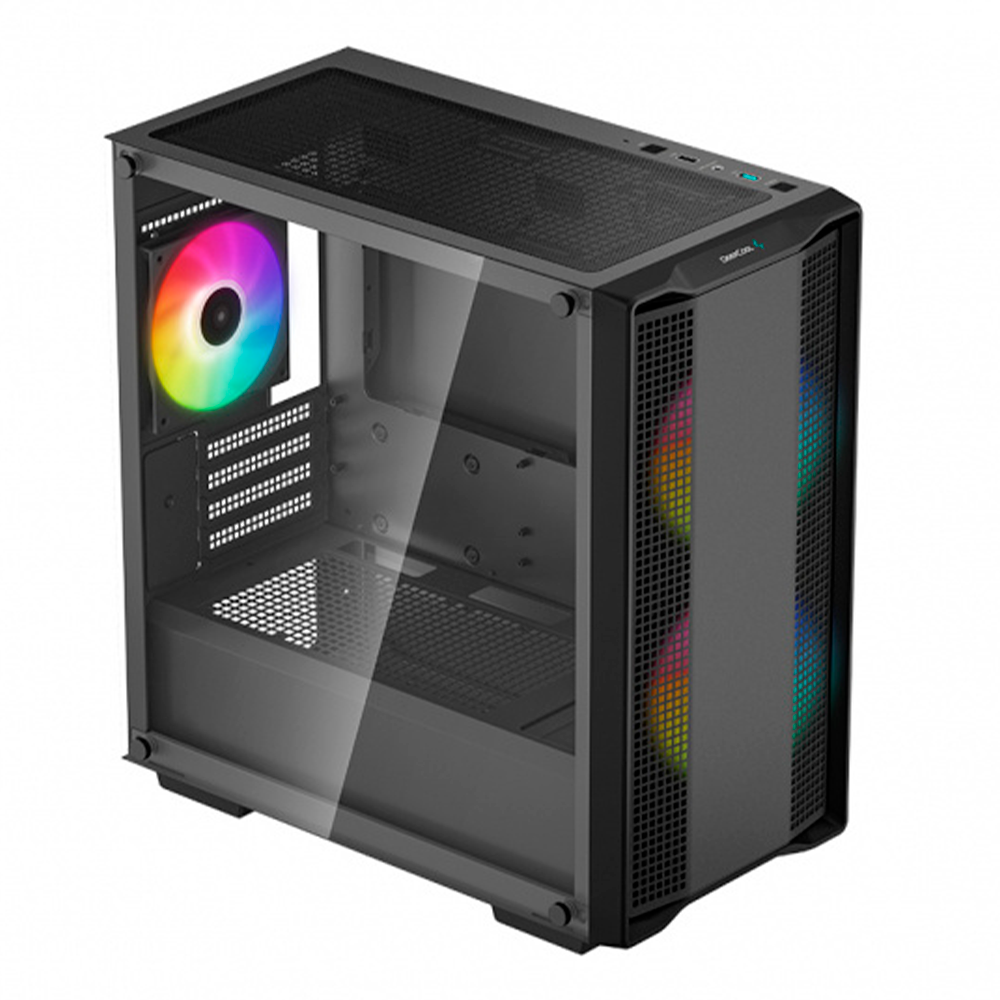 Gabinete DeepCool CC360 ARGB, Micro-ATX, Mini-ITX/Micro-ATX, Cristal Templado, USB 3.0/2.0, Sin Fuente, 3 Ventiladores ARGB Instalados, Negro, R-CC360-BKAPM3-G-1 / - Image 3