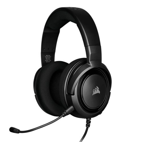 Diadema Gamer Corsair HS35 Carbon, Estereo 3.5mm, PC - PS4 - XBOX ONE - Switch, RECERTIFICADO, CA-9011195-NA/RF