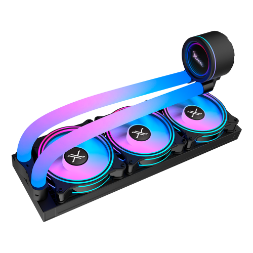 Enfriamiento Líquido XZEAL XZCO414B, 360mm, 3x120mm, ARGB, Negro, XZCO414B