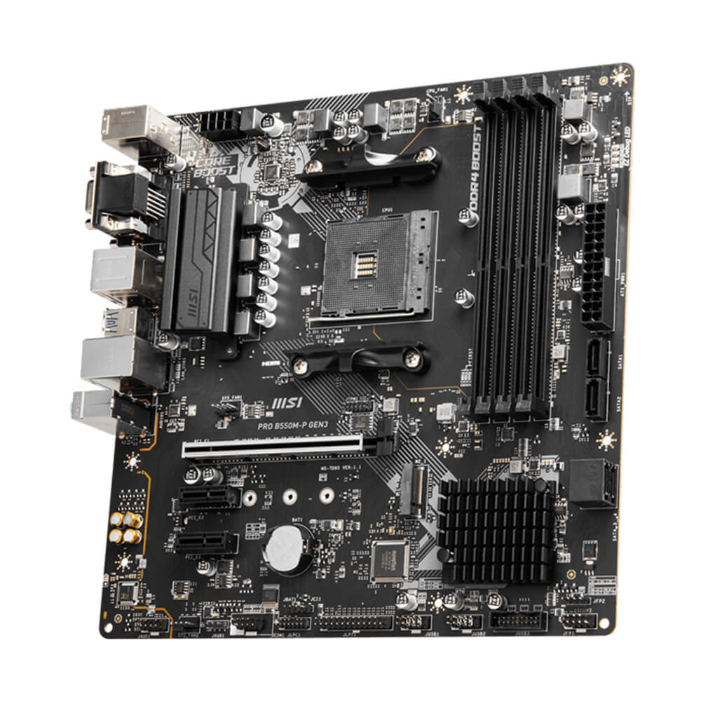 Tarjeta Madre MSI PRO B550M-P GEN3/ Micro-ATX, Socket AM4, AMD B550, HDMI, 128GB DDR4 para AMD, Ryzen 5000 Readt, PRO B550M-P GEN3 - Image 3