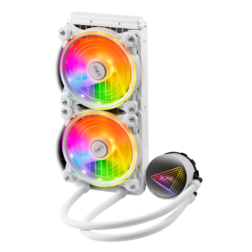 Enfriamiento Líquido XPG LEVANTE X 240 ARGB, 2x120mm, 600-2000RPM, Blanco, LEVANTEX240-WHCWW, PROMOXPG
