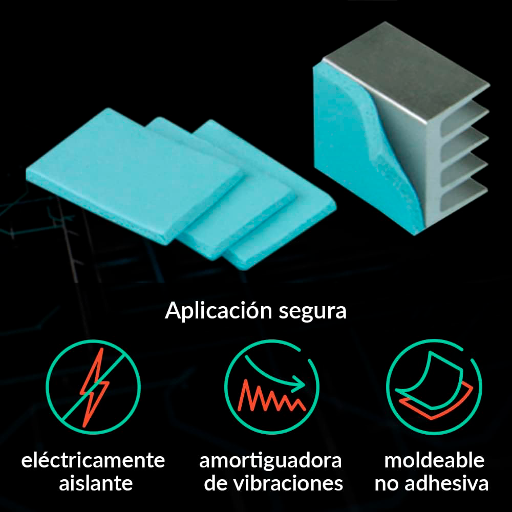 Thermal Pad ARCTIC TP-2 APT2560, 120x20mm 0,5mm (1 Pieza), Almohadilla Térmica, Excelente conducción de Calor, Baja dureza, Azul, APT2560 - Image 2