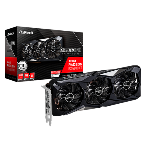 Tarjeta de Video ASROCK Radeon RX 6600 XT Challenger Pro 8GB GDDR6 OC PCIE 4.0, HDMI 2.1, DisplayPort 1.4, DSC DirectX 12 Ultimate, RX6600XT CLP 8GO