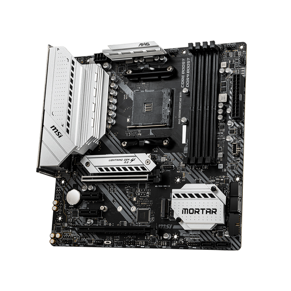 Tarjeta Madre MSI MAG B550M MORTAR WIFI, AM4, AMD RYZEN 3000 SERIES, Micro-ATX - Image 3