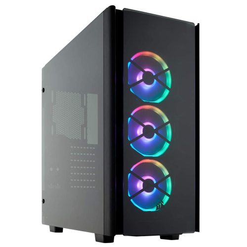 Gabinete Corsair Obsidian 500D RGB SE Premium Negro, Cristal Templado, USB 3.0, Audio HD, Incluye 3 Ventiladores RGB de 120mm Frontales, CC-9011139-WW