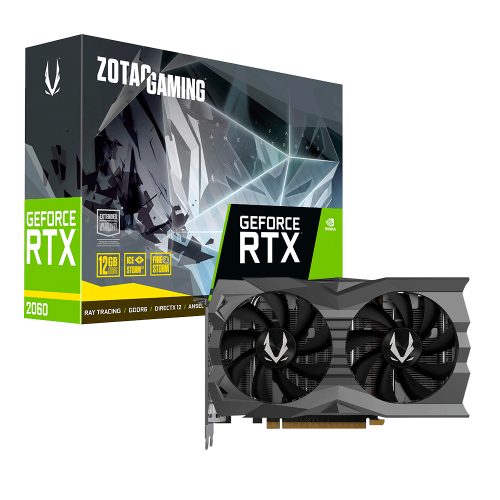 Tarjeta de Video Nvidia GeForce RTX 2060, 12GB GDDR6, ZOTAC - ZT-T20620F-10M, 2 AÑOS DE GARANTIA NACIONAL /