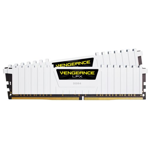 Memoria RAM DDR4 16GB Kit 2x8GB 3000MHz Corsair Vengeance LPX, White, CMK16GX4M2D3000C16W /MAX. 1 X CLIENTE