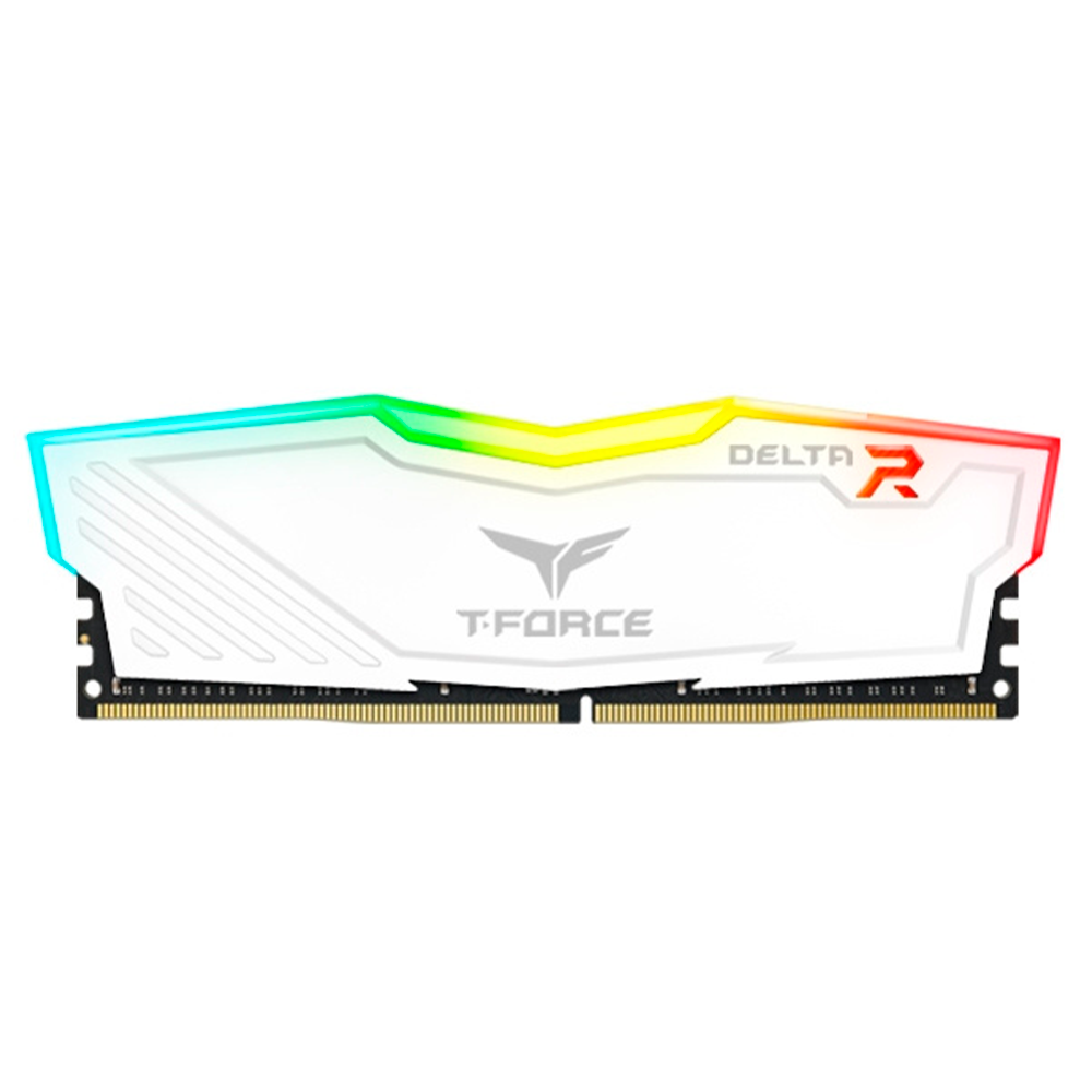 Kit Memoria RAM Team Group T-Force Delta RGB White, DDR4, 3200MHz, 16GB (2x8GB) Non-ECC, CL16, XMP, TF4D416G3200HC16FDC01 /MAX. 1 X CLIENTE - Image 2