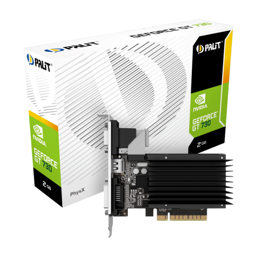 Tarjeta de Video Nvidia GeForce GT 730 2GB GDDR3, Palit, DVI, HDMI, NEAT7300HD46-2080H