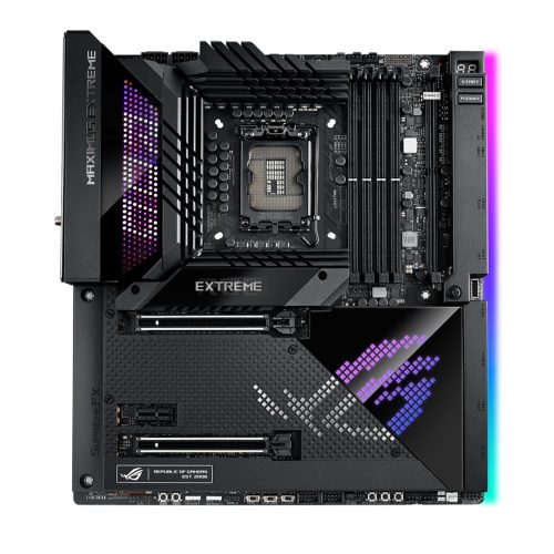 Tarjeta Madre ASUS ROG Maximus Z690 Extreme, (WiFi 6E), LGA 1700 (Intel 12ª generación), EATX, PCIe5.0, DDR5, 24+1 etapas de potencia, 5x M.2, PCIe 5.0 M.2, 10Gb&2.5GbLAN, 2xThunderbolt 4, PCIe 5.0 Hyper M.2 incluido, ROG MAXIMUS Z690 EXTREME
