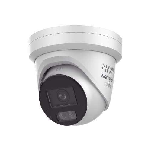 CÁMARA HIKVISION TURRET IP 4 MEGAPIXEL, IMAGEN A COLOR 24/7, LENTE 4 MM, LUZ BLANCA 40 MTS, EXTERIOR IP67, MICRÓFONO INTEGRADO, WDR 120 DB, AUDIO Y ALARMA, ONVIF, MICROSD, DS-2CD3347G2-LS(U)(C)
