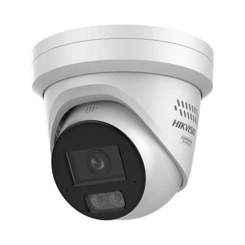 HIKVISION DS-2CD2387G3-LIS2UY/SL [Dual Light + ColorVu 3.0 + HikAI] Turret IP 8 Megapixel, Lente 2.8 mm, 30 mts IR + Luz Blanca, 2 Microfonos Integrados, Exterior IP67, Estrobo Luz Blanca, WDR 130 dB, ACUSENSE 3.0, Metal, NEMA 4X, ACUSEARCH