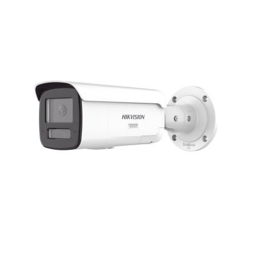 HIKVISION DS-2CD2T47G3-LIS2UY/SL [Dual Light + ColorVu 3.0 + HikAI] Bala IP 4 Megapixel, Lente 4 mm, 60 mts IR + Luz Blanca, Exterior IP67, Estrobo Luz Blanca, WDR 130 dB, ACUSENSE 3.0, Metal, NEMA 4X, ACUSEARCH