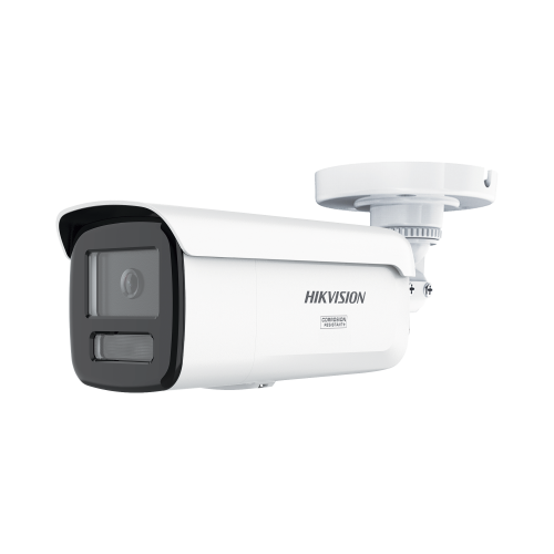HIKVISION DS-2CD2T67G3-LIS2UY/SRB [Dual Light + ColorVu 3.0 + HikAI] Bala IP 6 Megapixel, Lente 4 mm, 60 mts IR + Luz Blanca, Exterior IP67, Estrobo Azul y Rojo, WDR 130 dB, ACUSENSE 3.0, Metal, NEMA 4X, ACUSEARCH