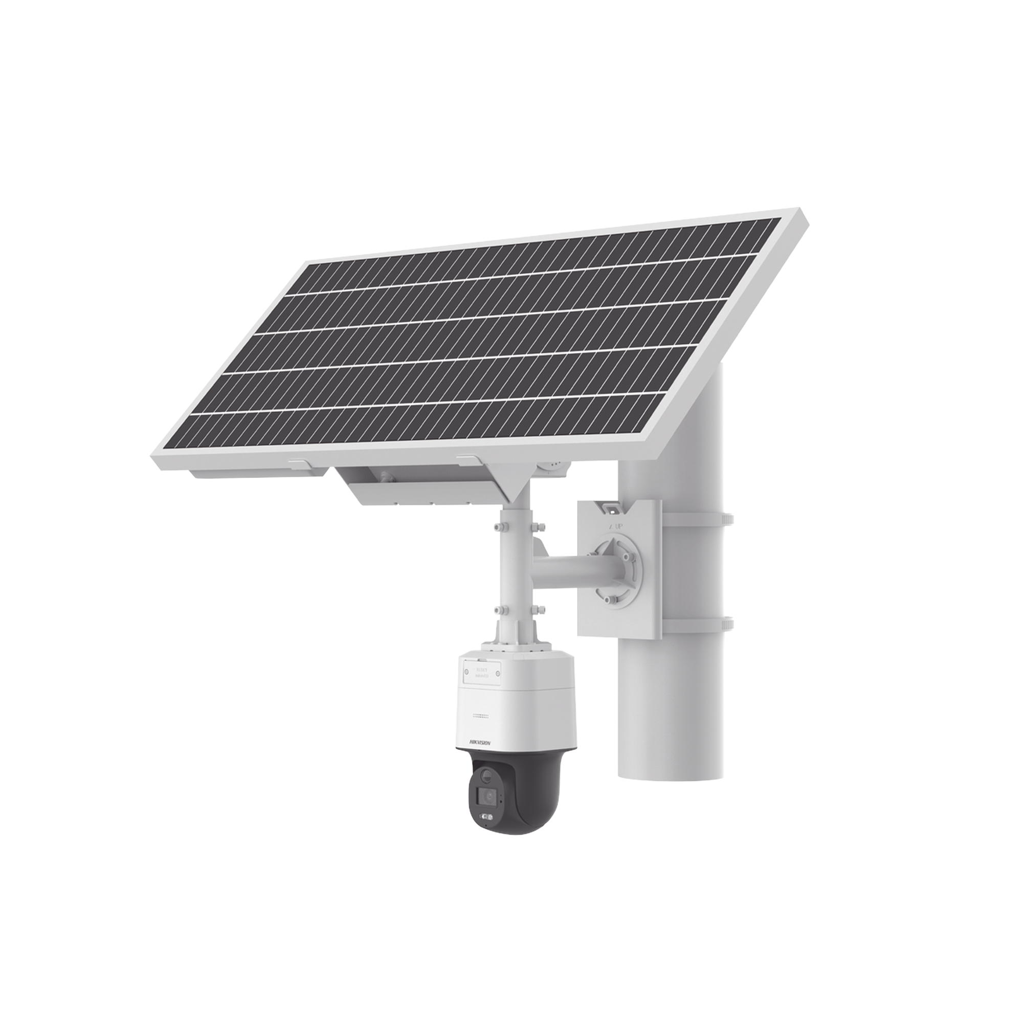 HIKVISION DS-2XS3Q47G1-LDH/4G/C18S40 Kit Solar IP All in One, Cámara PT ColorVu 4 Megapixel, Lente 4 mm, Panel Solar, Batería de Respaldo de Litio 23.2Ah (Hasta 24 Días), Conexión 4G, Accesorios de Instalación