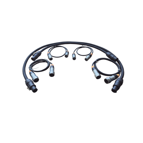 HIKVISION DS-D42-PC/NC Kit de Cables de Interconexión para Paneles LED de Exterior, Datos y Corriente, Compatible con Familia CD-1AAB y CD-2APA