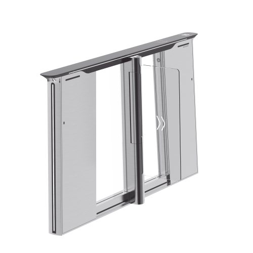 HIKVISION DS-K3B961TX-L/DPIQL-DP90 Torniquete con Reconocimiento Facial y Lector QR Embebidos, IZQUIERDO, 100 mil usuarios, Carril de 90 Cms, Requiere Torniquete Derecho