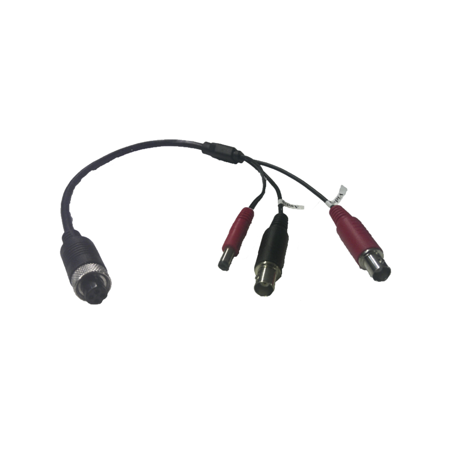 HIKVISION DS-MP2130/BNC Cable Adaptador Tipo Aviación a BNC para Cámaras en DVR Móvil HIKVISION, 30 cm de Largo