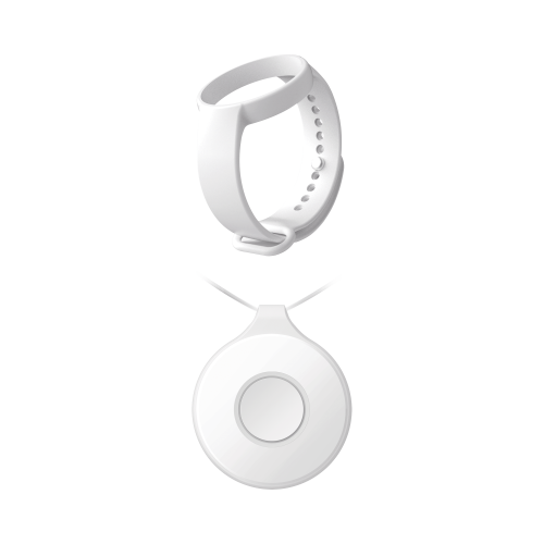 HIKVISION DS-PDEBP1-EG2-WB/BAND (AX PRO) Botón de Pánico Inalámbrico Portátil, IP54, Indicador LED + (AX PRO) Pulsera para Botón de Pánico Portátil