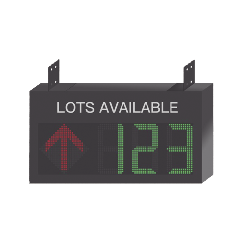 HIKVISION DS-TVL121-3-5/H Guía de Estacionamiento Interior, Ideal para Pasillos y Áreas de Control de Estacionamientos, RS485- RJ45, Indicador Numérico, Flecha Dinámica