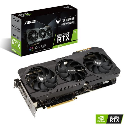 Tarjeta de Video Nvidia GeForce RTX 3080 10GB, Asus TUF GAMING OC, TUF-RTX3080-O10G-GAMING, 3 AÑOS DE GARANTIA NACIONAL