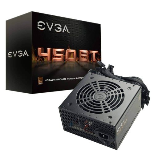 Fuente de poder EVGA 450BT, 100-BT-0450-K1, 450W, 80 Plus Bronze, 100-BT-0450-K1