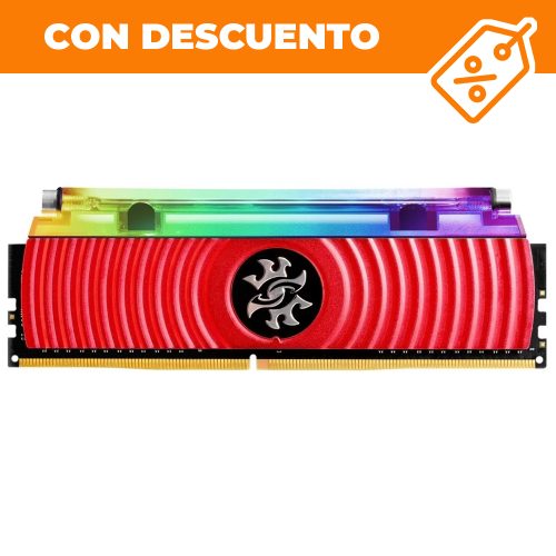 Memoria RAM DDR4 8GB 3200MHz XPG Spectrix D80 Enfriamiento liquido RGB 1x8GB, Roja, AX4U320038G16-SR80 /MAX. 1 X CLIENTE
