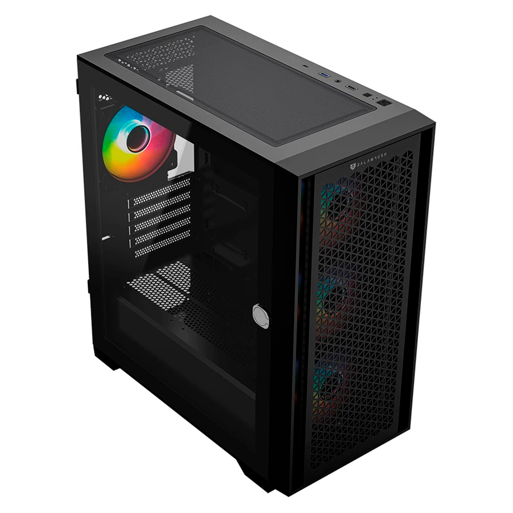 Gabinete Balam Rush Carbono Twin Mate 6000, Midi-Tower, Micro-ATX/Mini-ITX, USB 3.0/2.0, Sin Fuente, 4 Ventiladores RGB Instalados, Negro, BR-938815 - Image 2