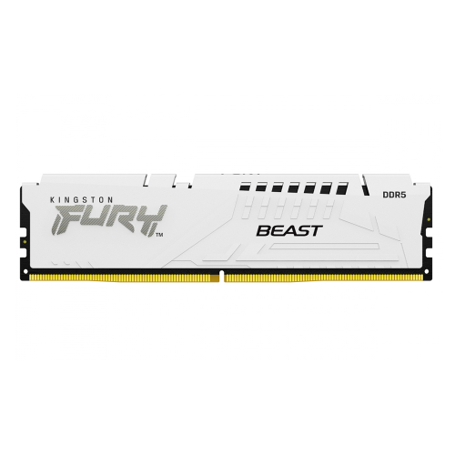 Memoria RAM Kingston Fury Beast, DDR5, 6000MHz, 32GB, CL30, Blanco, KF560C30BWE-32 /MAX. 1 X CLIENTE