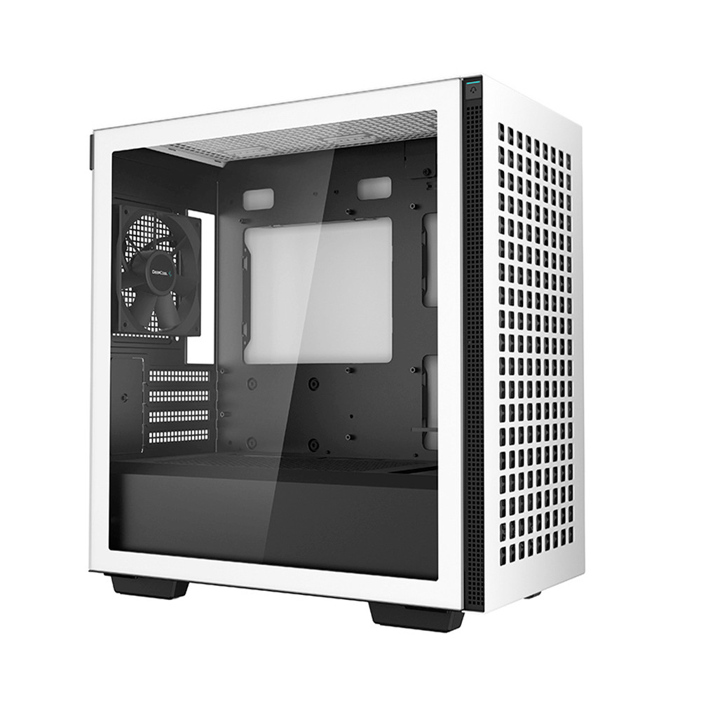 Gabinete Gamer DeepCool CH370, Cristal Templado, Mini-Tower, Micro-ATX/Mini-ITX, USB 3.2, Sin Fuente, 1 Ventilador Instalado, Blanco, R-CH370-WHNAM1-G-1 - Image 4