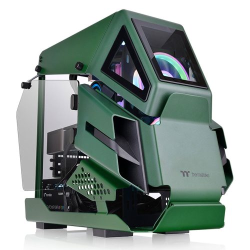 Gabinete Thermaltake AH T200 Racing Green, Micro ATX, USB 3.0, Cristal Templado, Gamer, CA-1R4-00SCWN-00