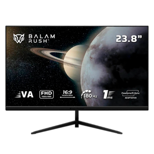 Monitor Gamer Balamrush Titan MTG24Y, LED, 23.8", 1920x1080, Full HD, G-Sync/FreeSync, 180Hz, HDMI/DisplayPort, Negro, BR-943055